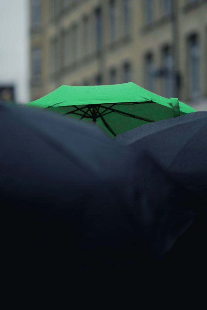 Construction Shield Legal Indemnities Protection green umbrella